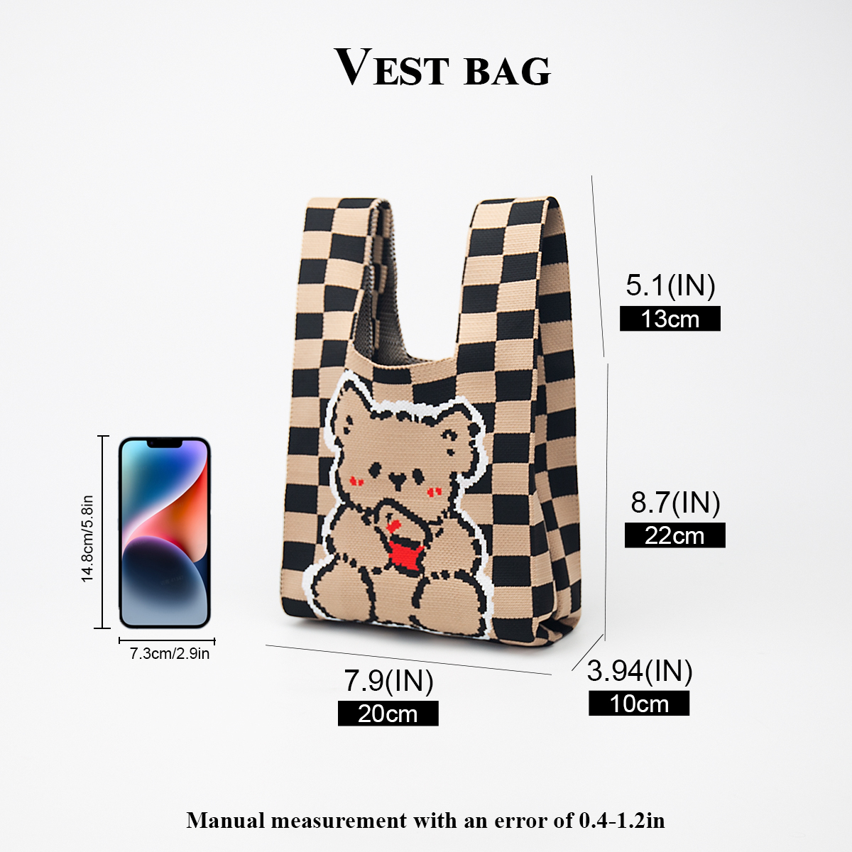 Cute Knitted Handbag for Girls - Phone Accessories In China reseña y precio