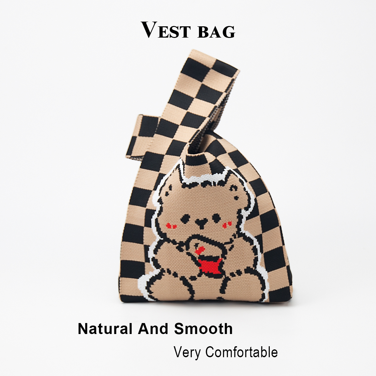 Cute Knitted Handbag for Girls - Phone Accessories In China reseña y precio