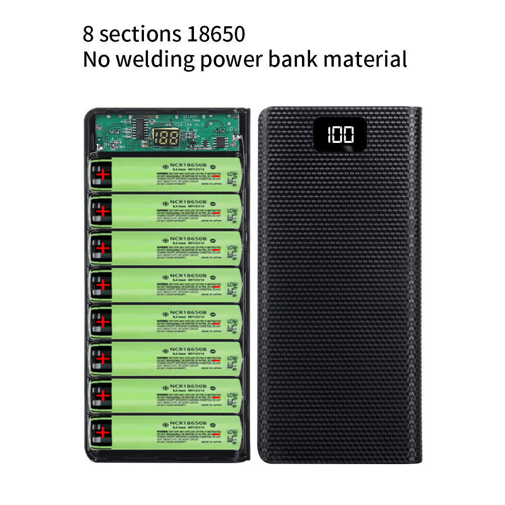 DIY 8*18650 Battery Power Bank - Portable Charger 20000Mah reseña y precio