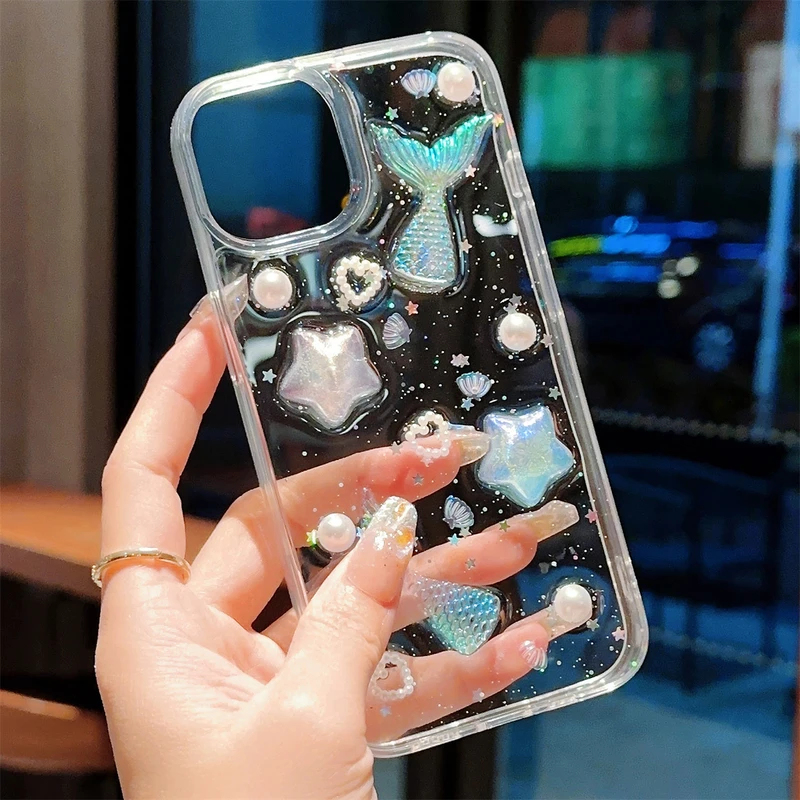 Fashion 3D Laser Fishtail Shel - Phone Accessories Wholesale In China reseña y precio