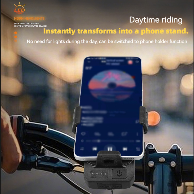 Bicycle Front Light with Horn  - Phone Zone Accessories & Repair Lake Charles Reviews reseña y precio