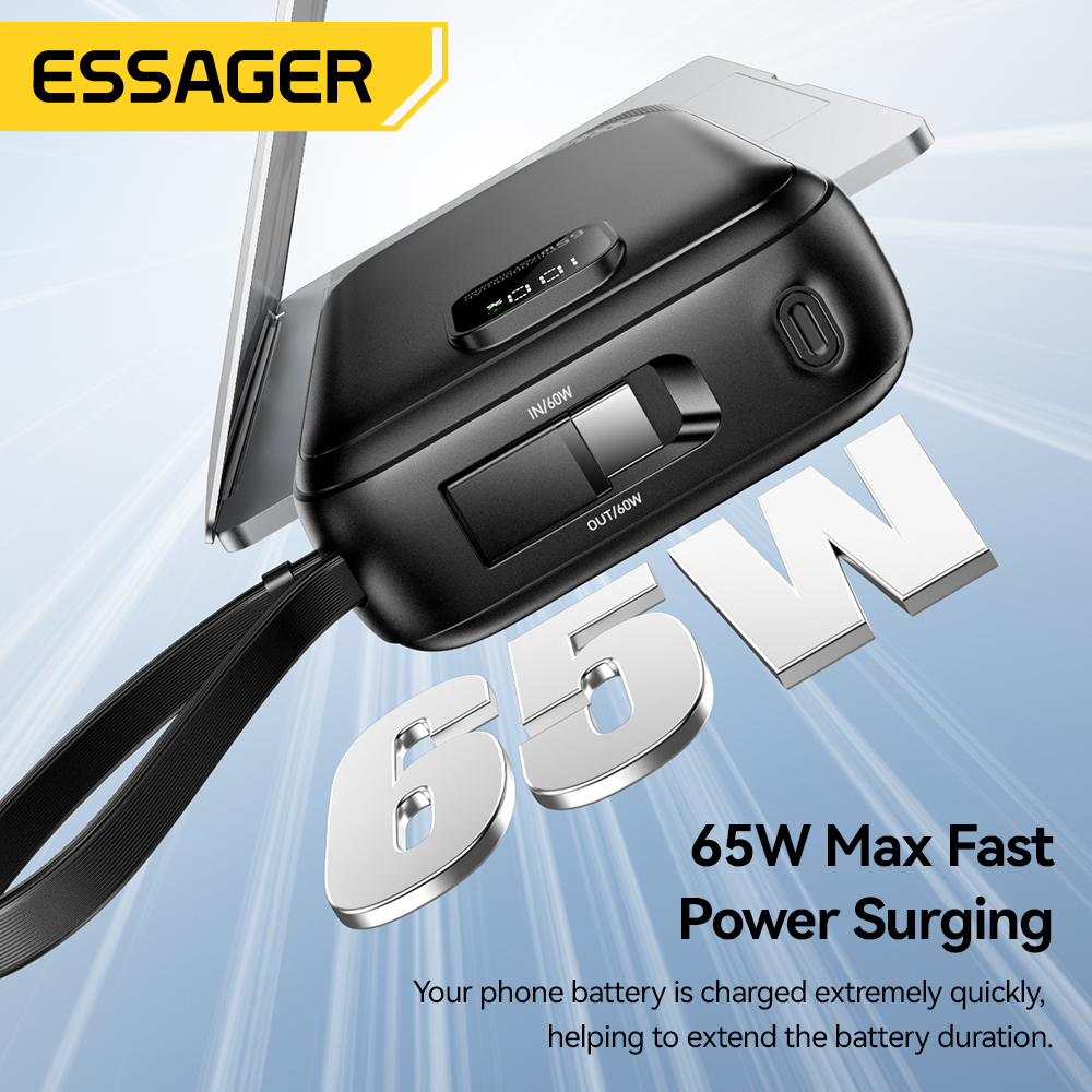Essager 65W 20000mAh Power Ban - Portable Charger 20000Mah reseña y precio
