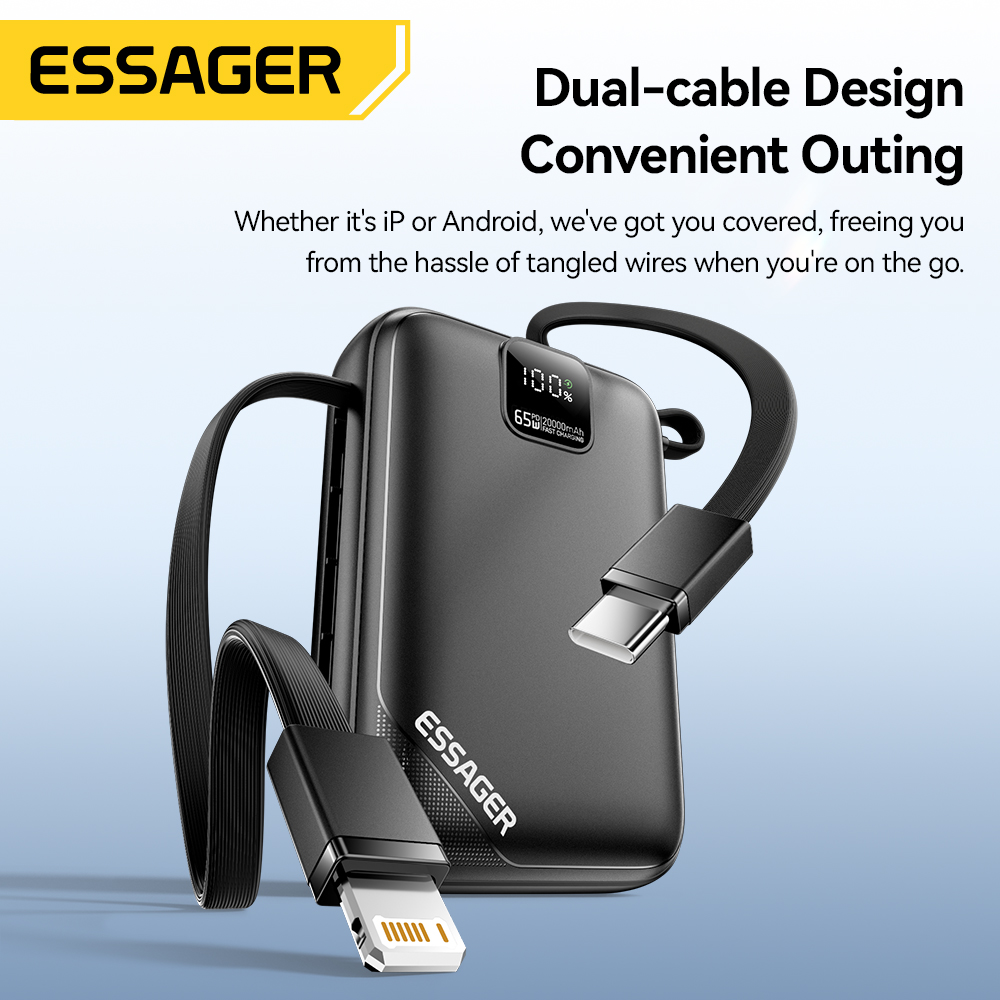 Essager 65W 20000mAh Power Ban - Portable Charger 20000Mah reseña y precio