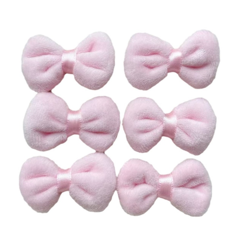 10pcs Pink Plush Bow Fabric Su - Phone Accessories Wholesale In China reseña y precio