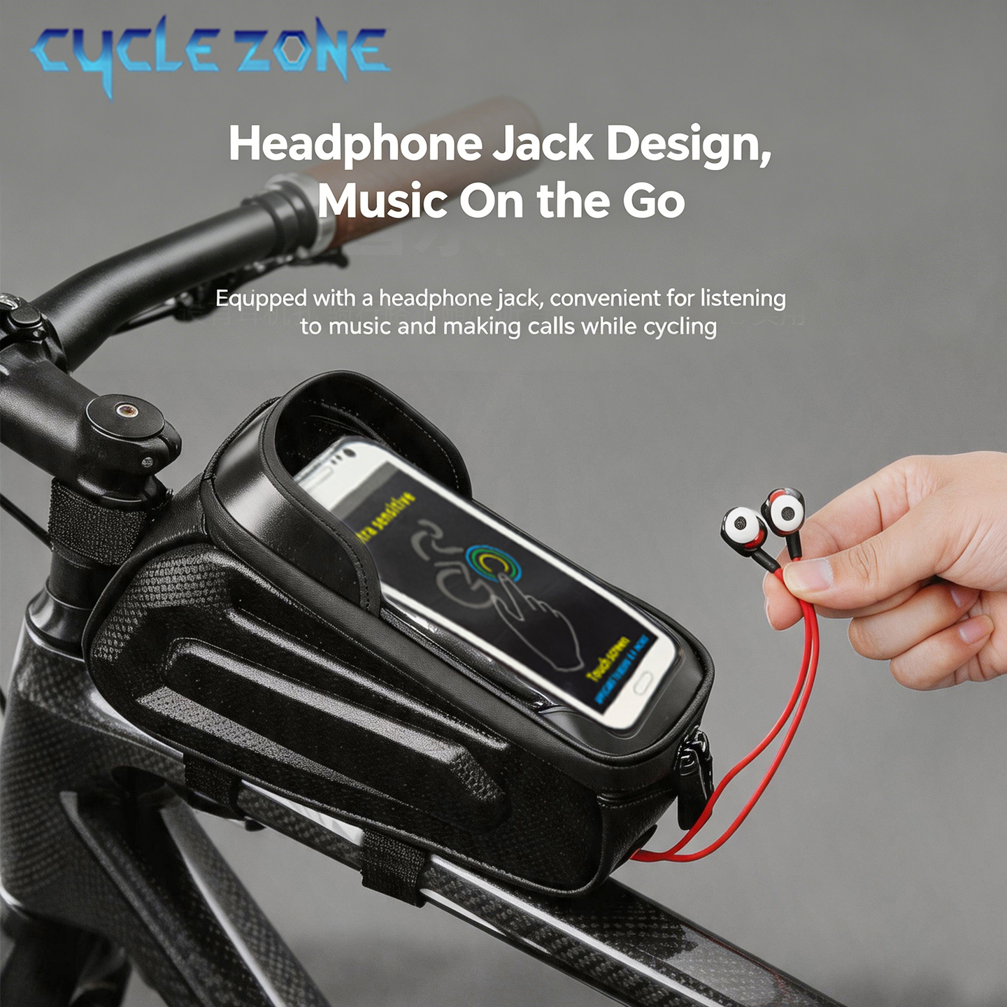 Bike Top Tube Bag Bicycle Fram - Phone Zone Accessories & Repair Lake Charles Reviews reseña y precio