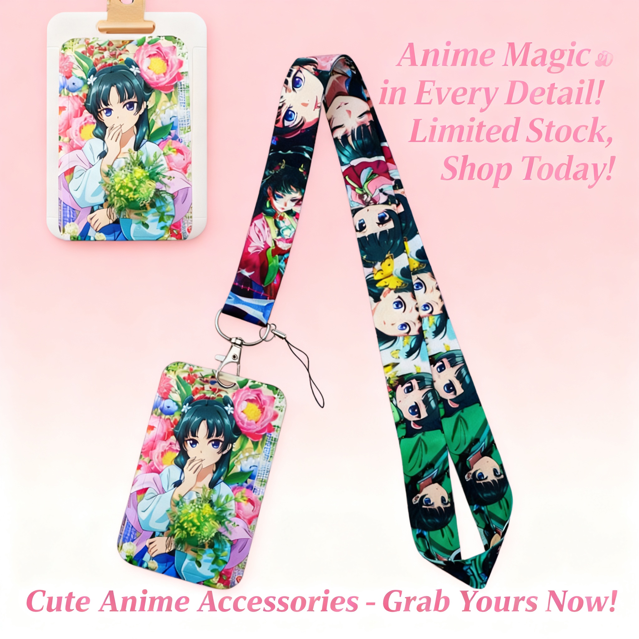 Cute Anime Girl Lanyard Neck S - Phone Accessories Crochet reseña y precio