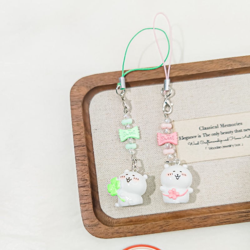 Cute Beaded Phone Strap Pink G - Phone Accessories Crochet reseña y precio