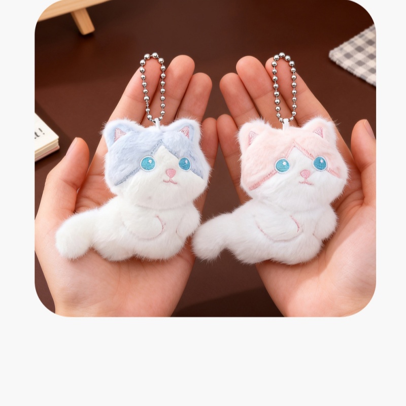 Cute Calico Cat Plush Keychai - Phone Accessories In China reseña y precio